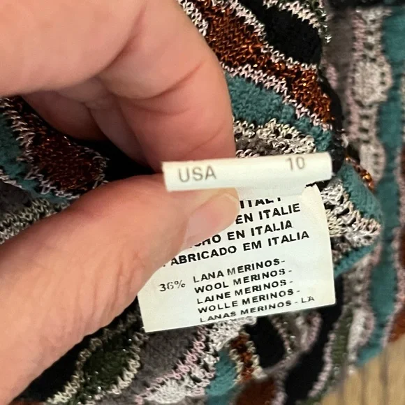 M Missoni Knit Mini Dress Size 10 - Picture 6 of 7